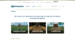 Desktop Screenshot of conveyusa.orthman.com